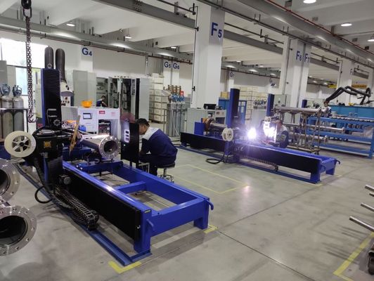 Mesin Las Pipa TIG Pengelasan Otomatis Kecepatan Tinggi dengan Arus Las 10-500Amp dan Pengumpanan Kawat