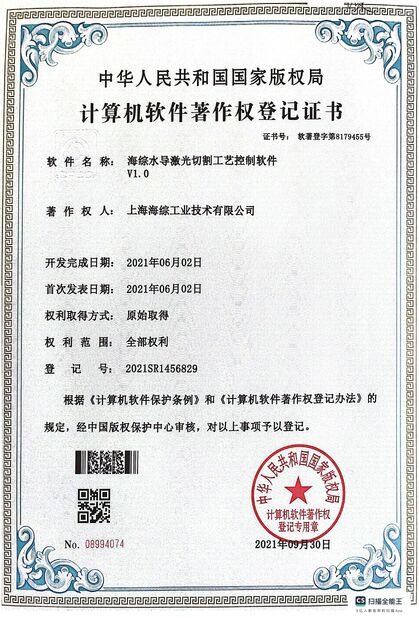 Cina Hyzont(Shanghai) Industrial Technologies Co.,Ltd. Sertifikasi